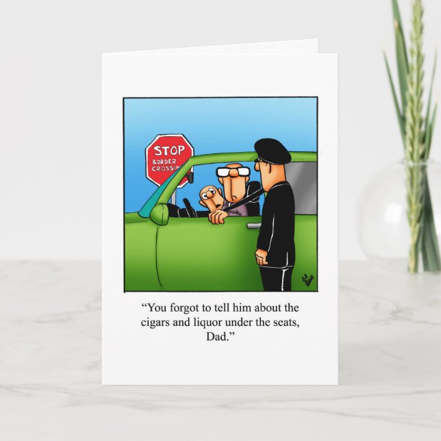 Funny Father's Day Greeting Card Humour (Front)