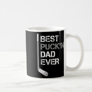 Funny Father's Day - Hockey Dad - Best Puck'n Dad  Coffee Mug