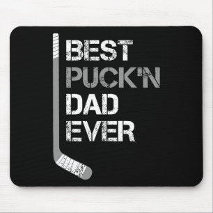 Funny Father's Day - Hockey Dad - Best Puck'n Dad Mouse Pad