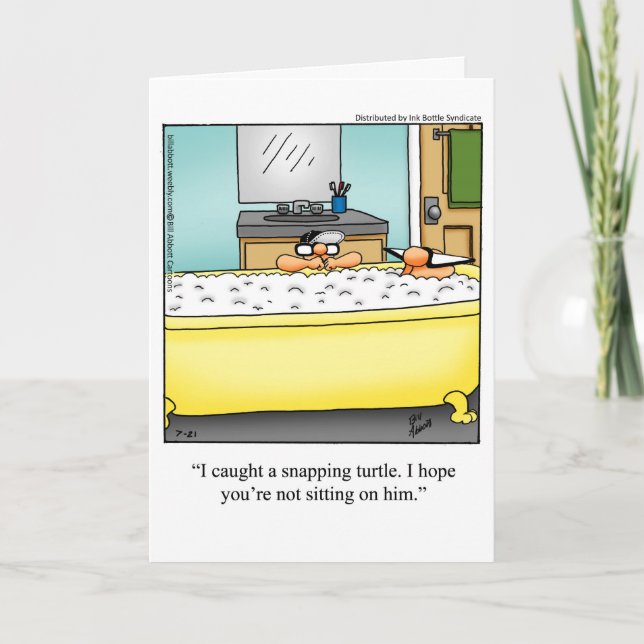 Funny Father's Day Humor Greeting Card (Front)