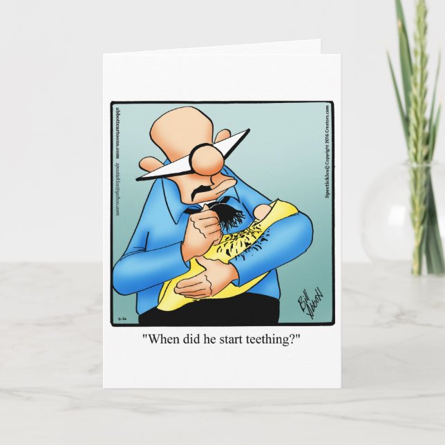 Funny Father's Day humour Greeting Card (Front)