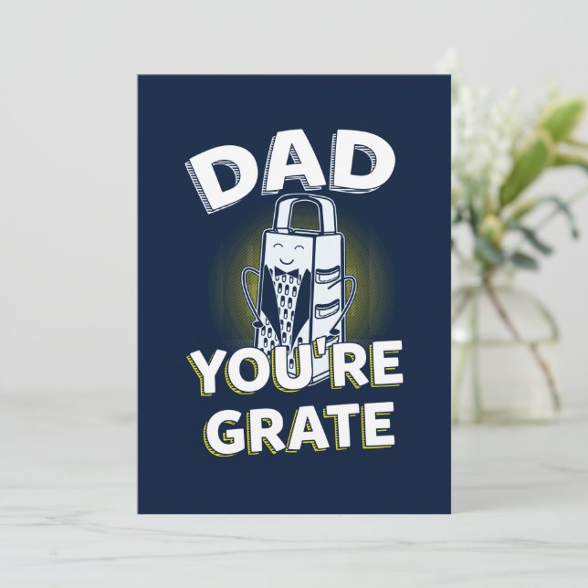 Funny Father's Day Kids Photo Great Dad Gag Card (Standing Front)