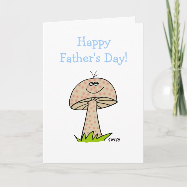 Funny Fathers Day Loveable Cartoon Fun Guy Card (Front)