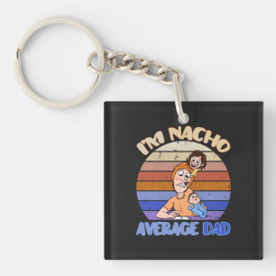 Funny father's day personalised keychain