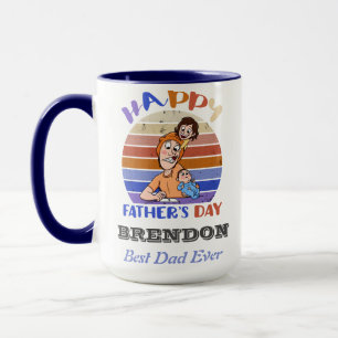 Funny father's day personalised mug