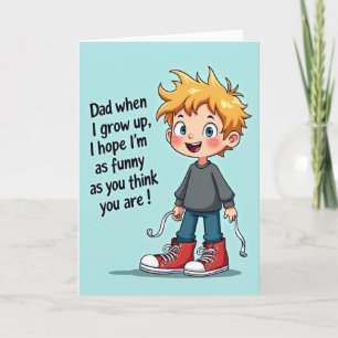 Funny Fathers Day Shoes Card