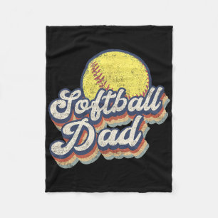 Funny Fathers Day Softbyll Dad Gift From Daughter Fleece Blanket