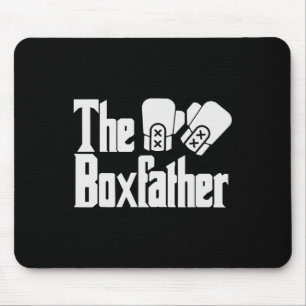 Funny Fathers Day The Box-father Boxing Boxer Dad Mouse Pad