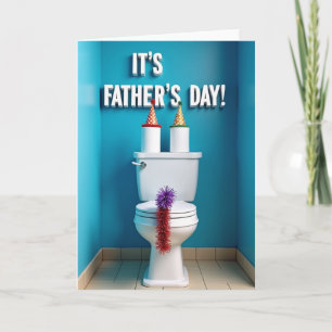 Funny Fathers Day Throne Card