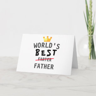 Funny Fathers Day World's best farter Card
