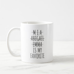 Funny Favorite Child Mug, Christmas Gift for Mom,  Coffee Mug