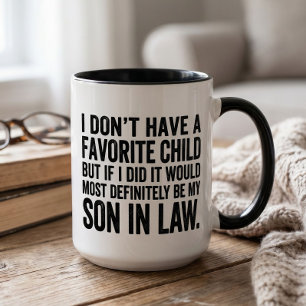 Funny Favourite Child Son in Law Mug