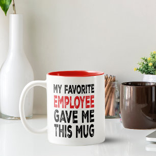 Funny "Favourite Employee" Boss Gift Mug