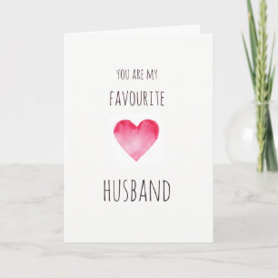 Funny favourite husband Valentines Holiday Card