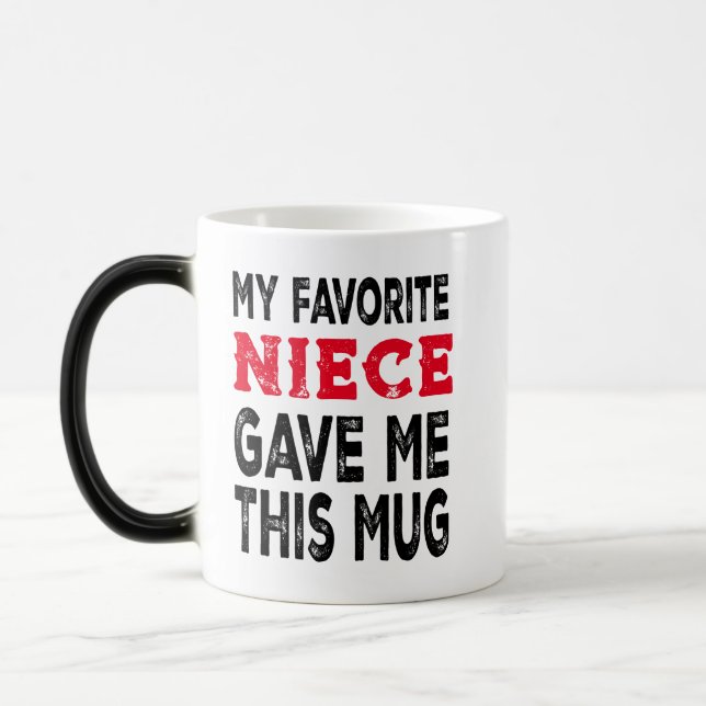 Funny "Favourite Niece" Gift Mug for Aunt (Left)