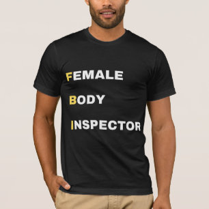 Funny FBI Acronym Parody Yellow & White Bold T-Shirt