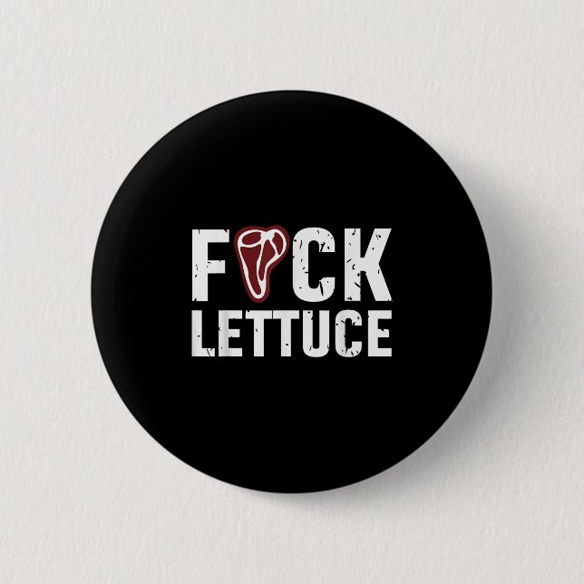 Funny Fck Lettuce Apparel  6 Cm Round Badge (Front)