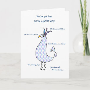 Funny Feathers - Coping with Kids...Hang In There Card