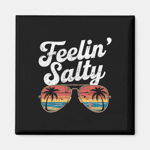 Funny Feelin Salty Vintage Beach Summer Vacation 7 Magnet