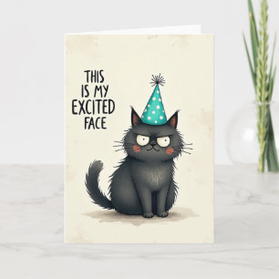 Funny Feline Birthday Card