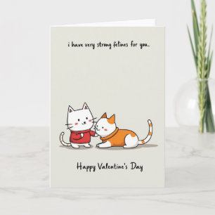 Funny Feline Love Card