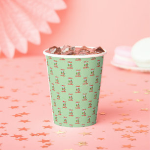 Funny Feliz Navidad Cute Christmas Chilli Paper Cups