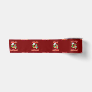 Funny Feliz Navidad Cute Christmas Chilli Satin Ribbon