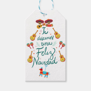 Funny feliz navidad  gift tags