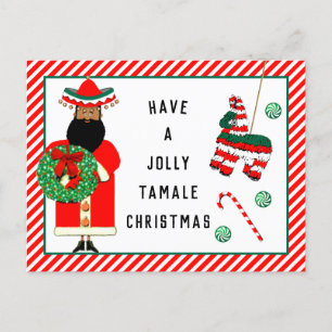 Funny Feliz Navidad Holiday postcard