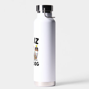 Funny Feliz Navidog Australian Shepherd dog lover  Water Bottle