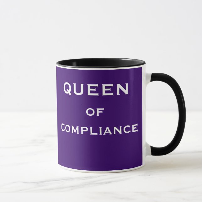Funny Female Compliance Officer Joke Nickname Mug (Right)