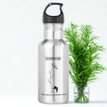 Funny Female Gardener Water Bottle