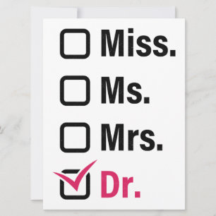 Funny Female PhD/MD Anti-Patriarchy Graduation