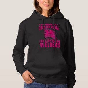 Funny Female Welder Gift For Women Cool Proud Meta Hoodie