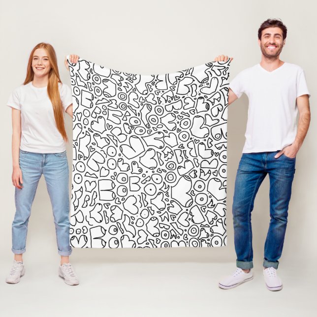 Funny feminist baby fleece blanket (In Situ)