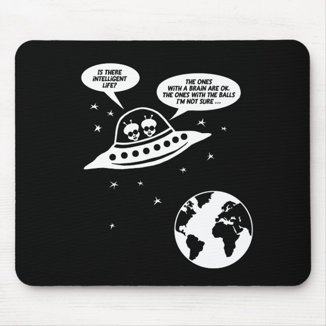 Funny Feminist Gifts, Nerdy Sarcasm Sayings Mouse Pad (Front)