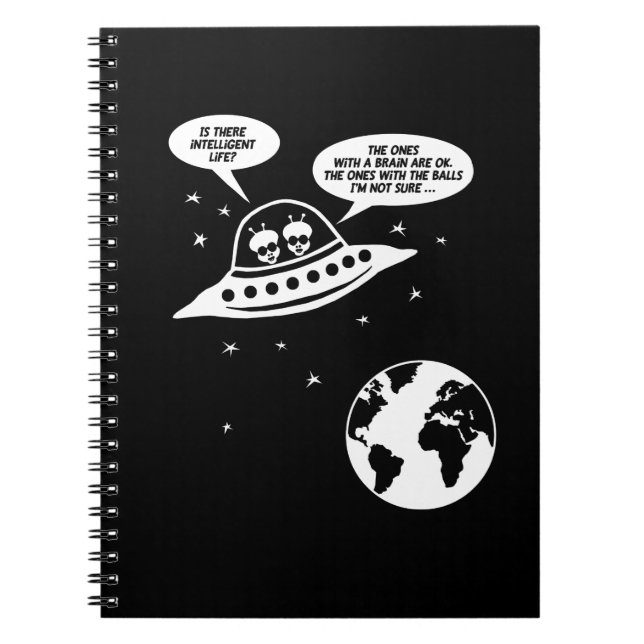 Funny Feminist Gifts, Nerdy Sarcasm Sayings Notebook (Front)