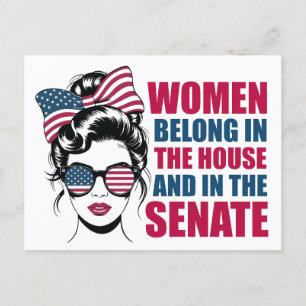 Funny Feminist Quote Political American Woman Postcard