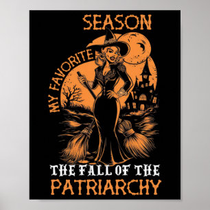Funny Feminist Witch My Favourite Season Witches H Poster