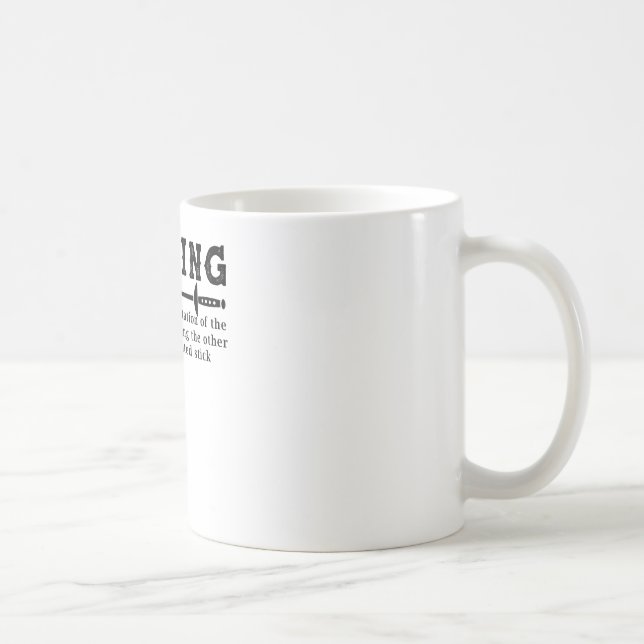 Funny Fencer Design Dictionary Fencing T-Shirt Coffee Mug (Right)