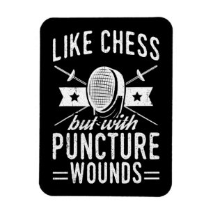 Funny Fencing Design Like Chess But With Puncture Magnet