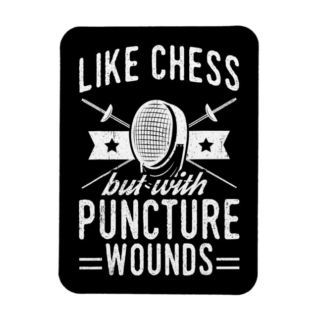 Funny Fencing Design Like Chess But With Puncture Magnet (Vertical)