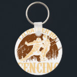 Funny Fencing I Would Rather Be Fencing Key Ring<br><div class="desc">A stylish keychain featuring a vintage classic car design. A perfect accessory for car lovers and collectors. Great for everyday use or as a small and thoughtful gift for classic car enthusiasts.</div>