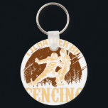 Funny Fencing I Would Rather Be Fencing Key Ring<br><div class="desc">A stylish keychain featuring a vintage classic car design. A perfect accessory for car lovers and collectors. Great for everyday use or as a small and thoughtful gift for classic car enthusiasts.</div>