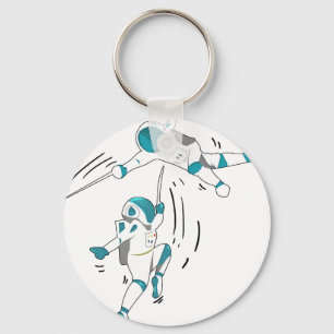 funny-fencing-in-space-gift-for-a-fencer-t-shirt_B Key Ring