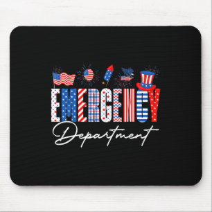 Funny Feral And Free Racoon Boy Men Usa Flag 4th O Mouse Pad