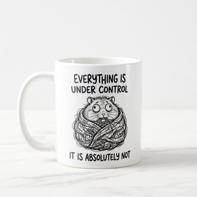 Funny Feral Hamster Classic Mug (Left)
