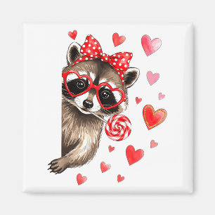 Funny Feral Raccoon Valentine's Day Sarcastic Humo Magnet