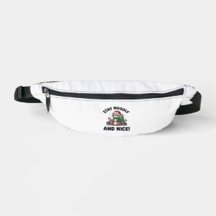 Funny Ferret Christmas Stay Noodly And Nice Bum Bags