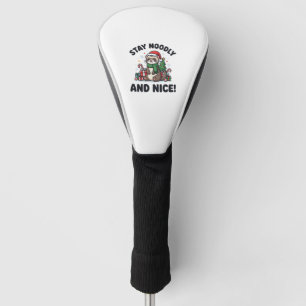 Funny Ferret Christmas Stay Noodly And Nice Golf Head Cover
